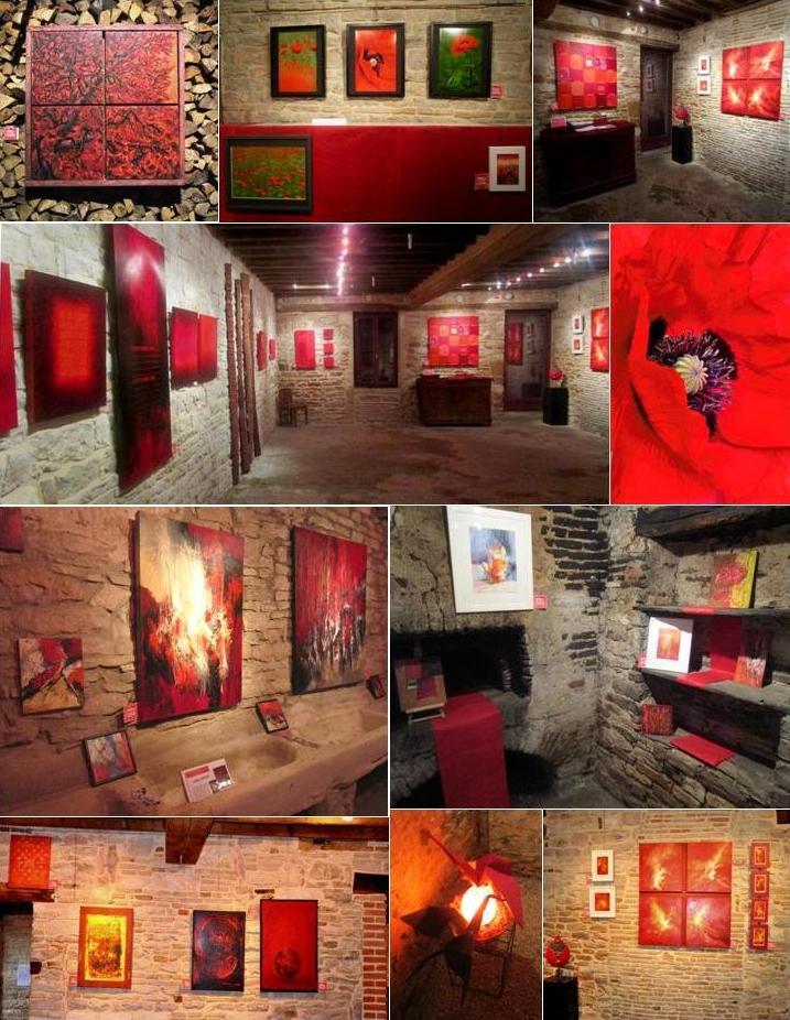 Peintures expo rouge